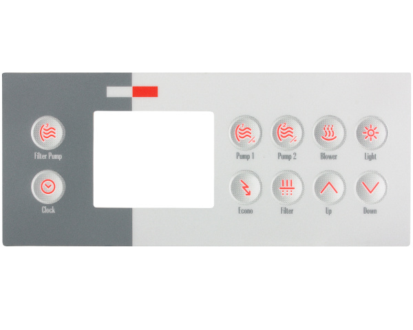 Gecko TSC-4 / K-4 Folie 10 Tasten - Zum Vergr&ouml;&szlig;ern klicken