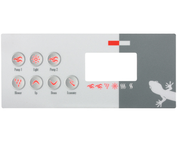 Folie Gecko TSC-8 / K-8 7 Tasten - Zum Vergr&ouml;&szlig;ern klicken