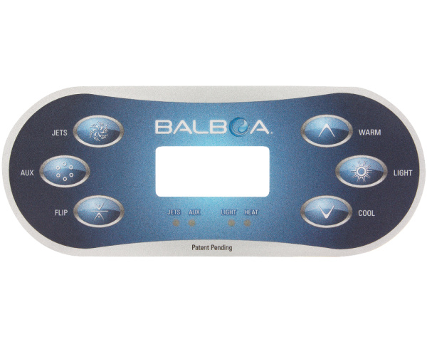 Balboa TP600 Bedienfeld Overlay - Zum Vergr&ouml;&szlig;ern klicken