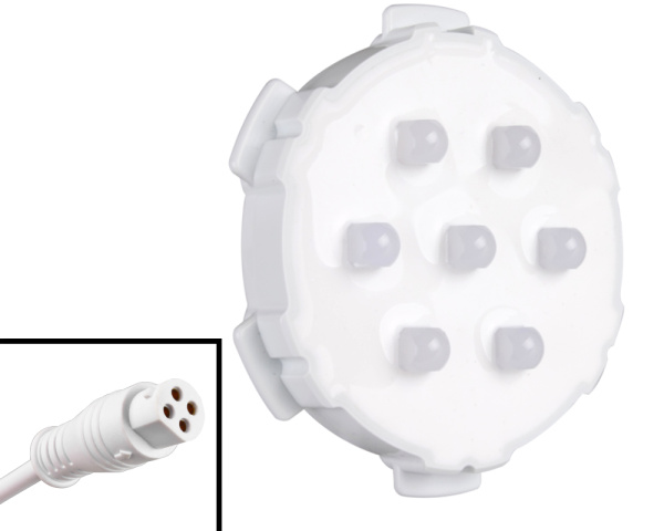 Rising Dragon 7 LEDs RGB-Glhbirne mit Steuergert - Zum Vergr&ouml;&szlig;ern klicken