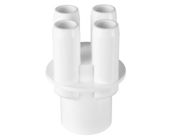 1 "F Verteiler mit 4 3/4" M+ Auslssen
