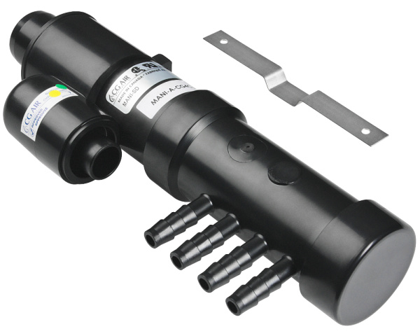 Verteiler 1" M zu 4 geriffelten 3/8"-Auslssen M+ - Zum Vergr&ouml;&szlig;ern klicken