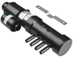 Verteiler 1" M zu 4 geriffelten 3/8"-Auslssen M+