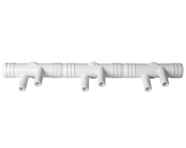 Verteiler 3/4" M+ geriffelt mit 6 3/8"Ausgngen M+ - Zum Vergr&ouml;&szlig;ern klicken