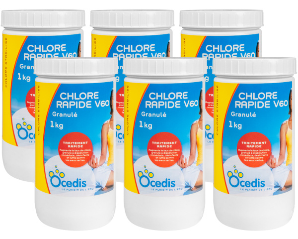 6 x Chlorgranulat Stabilisiert O'Spa V60 - Zum Vergr&ouml;&szlig;ern klicken