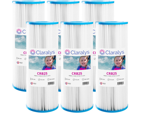 6er-Karton Claralys CRB25 Filtern - Zum Vergr&ouml;&szlig;ern klicken