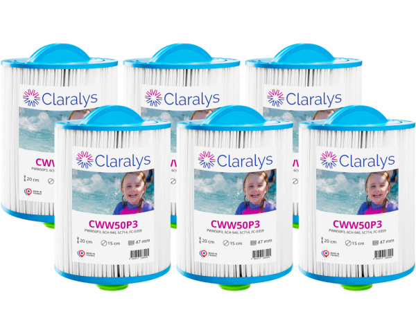 6er-Karton Claralys CWW50P3 Filtern - Zum Vergr&ouml;&szlig;ern klicken