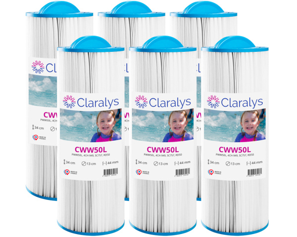 6er-Karton Claralys CWW50L Filtern - Zum Vergr&ouml;&szlig;ern klicken