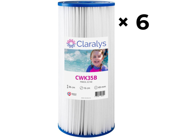 6er-Karton Claralys CWK35B Filtern - Zum Vergr&ouml;&szlig;ern klicken