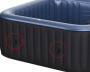 MSpa Clip-on-Abdeckung fr quadratischen 4 Pltze Spas Comfort / Lite - Zum Vergr&ouml;&szlig;ern klicken